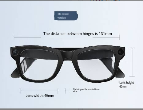 AI Smart Glasses with HD Camera & Voice Translation