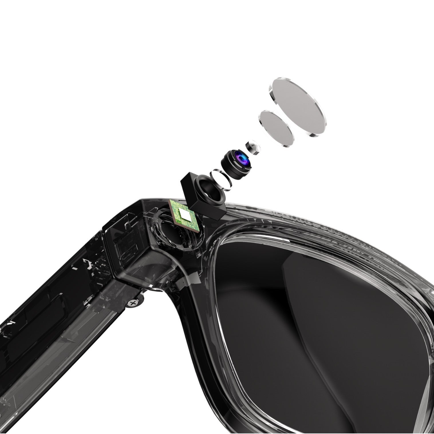 AI Smart Glasses with HD Camera & Voice Translation