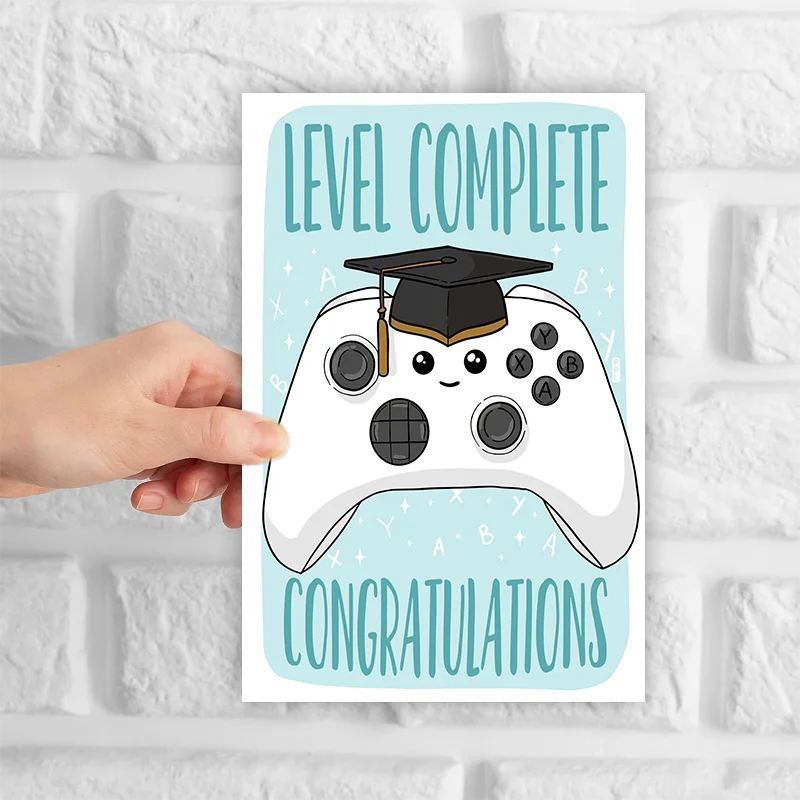 Fun Graduation Hat Game Card