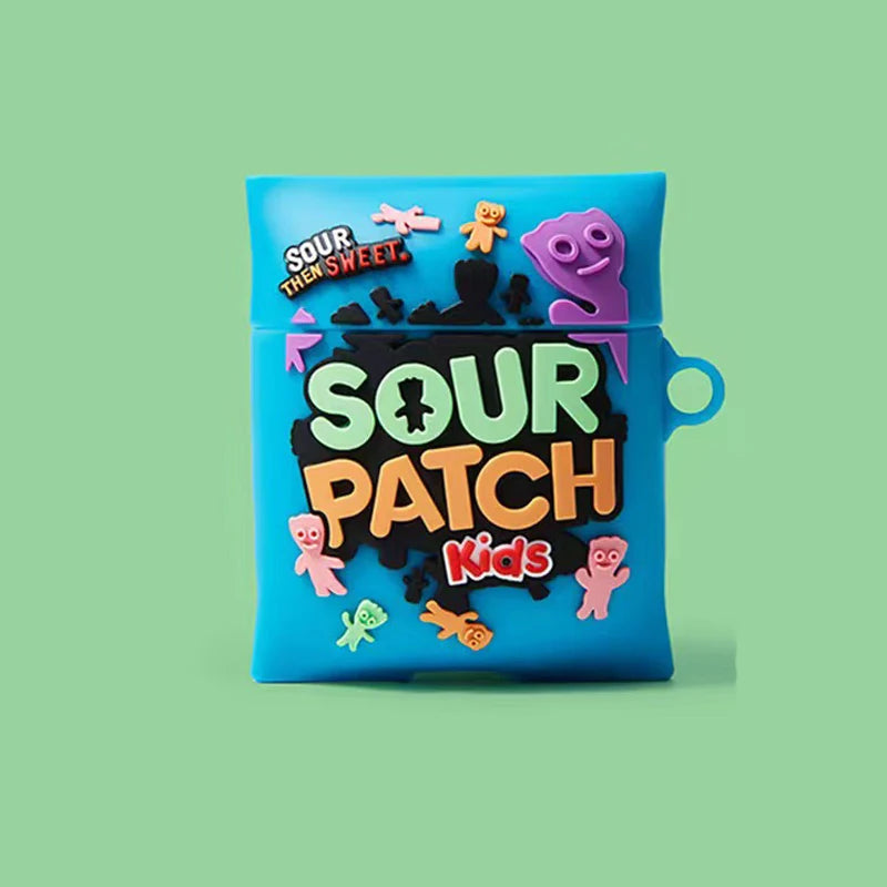 3D Candy Silicone AirPods Case – Cute Cartoon Snack Box Cover